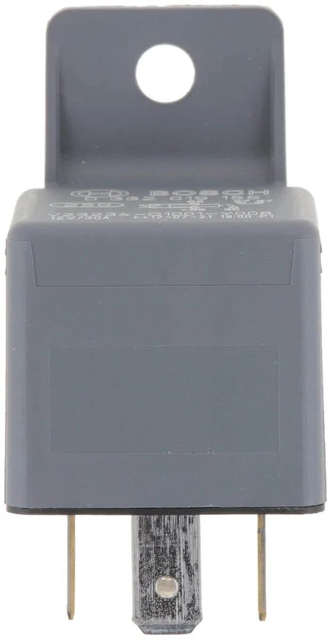 Normal Open Mini Relay 5 Pin 12V DC 30A Compact High Current Automotive Relay grey housing front view
