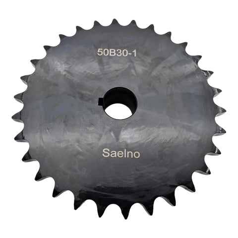 Built Tough ANSI 50 Roller Chain Sprocket Type B 1 Inch Bore Saelno 30 Teeth For Five Eighth Inch Pitch Chain Hardened 1045