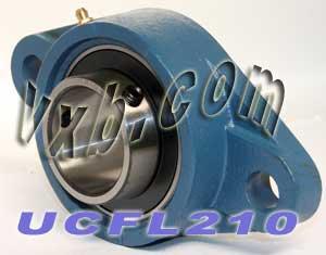 50mm Bearing UCFL-210 + 2-Bolt Flanged Cast Housing Mounted Bearing