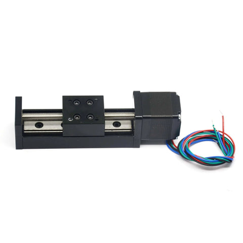 50mm Effective Travel Length Mini Linear Rail Guide Lead Screw T6x1 with NEMA11 Stepper Motor, DIY CNC Router Linear Stage Actuator