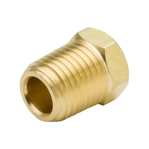 Lead Containing Brass Hex Plug 1/4 NPT Male Pipe Fitting Pack Of 5 For DIY Plumbing Projects Hex Drive Closure Plugs