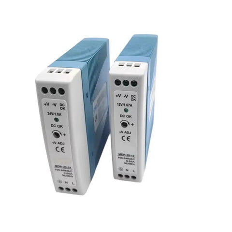 Rock Solid 20W DIN Rail Power Supply 12V To 24V For LED Lighting Industrial SMPS Switching Mode Module Plug And Play Compact Reliable 24V Output