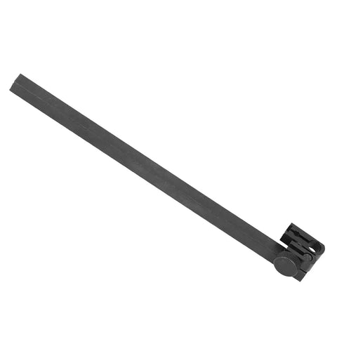 Aramox aluminium alloy height adaptor bar with clamp, dark grey shaft extender (side view)
