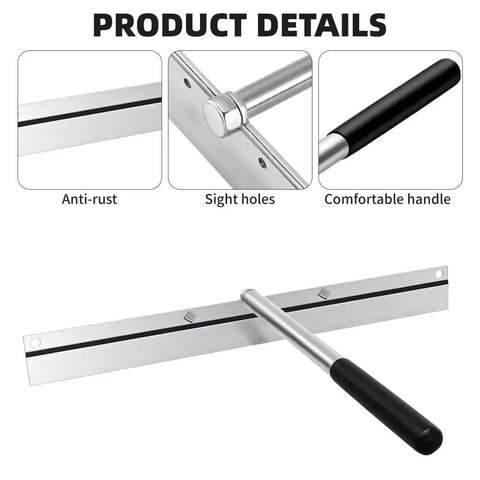 15.25 Inch Sheet Metal Hand Hemmer Built Tough Alloy Steel Hand Seamer With 1 Inch Fold Depth And Sight Holes Comfort PVC Grip Folds