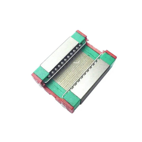 Close-up of a preloaded MGN12C block bearing for 200mm Linear Guide Rail, used in 3D printers and CNC machines for precise motion.