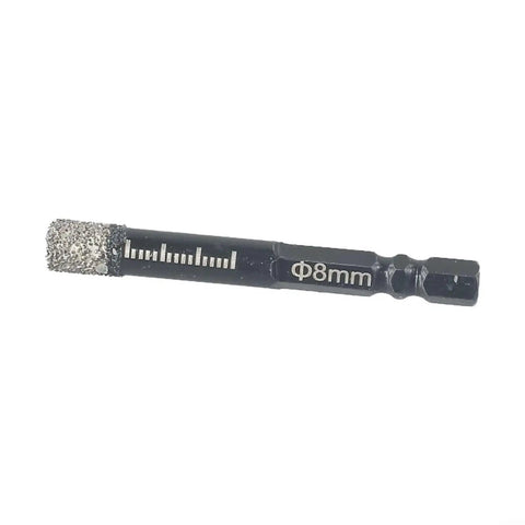 Diamond Dry Drill Bit Set For Marble Ceramic Tile Glass Granite And Concrete With Internal Cooling Wax, close-up view