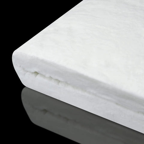 Ceramic fiber insulation blanket, white, 12 x 24 x 2 in, high-temp 3000°F forges and kilns