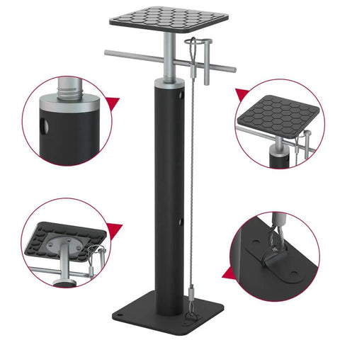 RV Slide Out Support Jacks for Stability and Sag Prevention, Adjustable 19 to 42 Inches, 5000 Lbs Each, Set of 2, Non Marring TPE Pad
