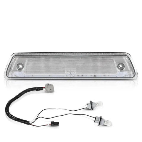 G-PLUS LED third brake light for Ford F-150 SVT Raptor and Lincoln Mark LT, clear lens with wiring harness and two bulbs