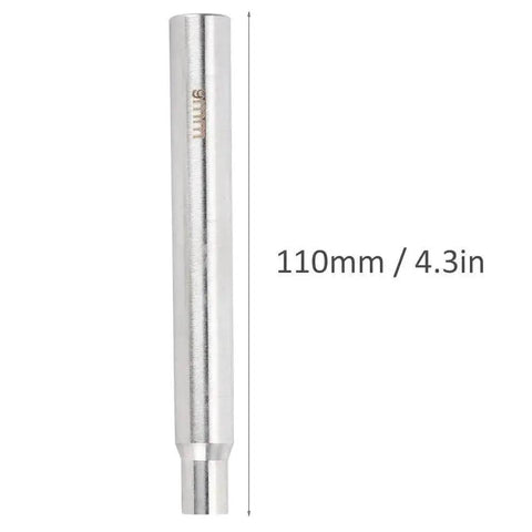 9mm Double Sided Rivet Punch For Leather Craft Dope Stainless Steel Round Hole Punch Die showing 110mm length