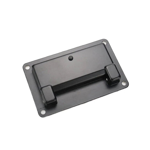 Black Recessed Pull Handle Set For Toolbox Chest Case Zinc Alloy Heavy Duty Flush Mount Door Handle with rust-resistant finish