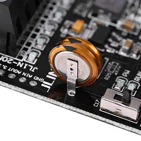 Close-up of Compact DC 24V PLC Module FX1N-20MR electronic component for industrial control, 86 X 73 X 20mm, rugged build