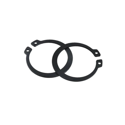 External Circlip Snap Ring Set 30 Pcs 1-1/2 Inch Round Wire Retaining Rings For Doors And Windows Spraying Equipment Machinery Black Durable Finish
