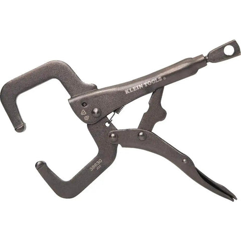 6 Inch C Clamp Locking Pliers With Standard Jaws And Intuitive Thumb Knob For Home Shop And Woodworking Projects, Heavy Duty Grip