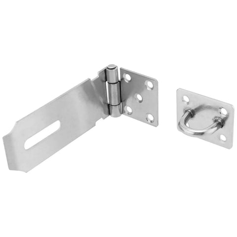 Stainless Steel Padlock Hasp Latch Heavy Duty Security Hasp With Mounting Screws, 5.3 x 1.5 inches, two-piece component