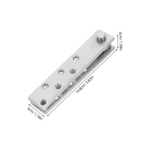 Hidden Door Pivot Hinges For Bookcases And Cabinets Heavy Duty Stainless Steel System with dimensions shown