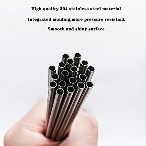JoyTube 5/16 in OD 304 stainless steel tubes, 8 in length, 1/50 in wall, weldable round tubing, 4 pcs