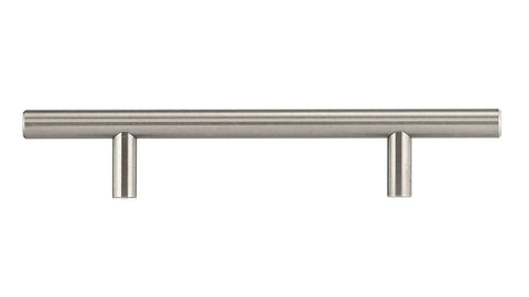 Four And One Quarter Inch Center To Center Brushed Nickel Cabinet And Drawer Bar Pull Handle For Kitchen And Bath Cabinets
