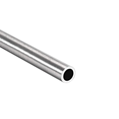 304 stainless steel round tubing, 7mm OD, 1mm wall, 250mm length, seamless pipe tube