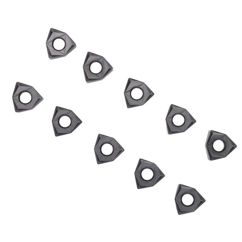 Premium Black Coated Carbide Indexable Turning Inserts For CNC Lathe Milling 10 Pieces Top Notch Pro Grade High Precision Cutting Tools For Steel Wood And Plastic With Superior Heat And Wear Resistance By DANAIXZ.