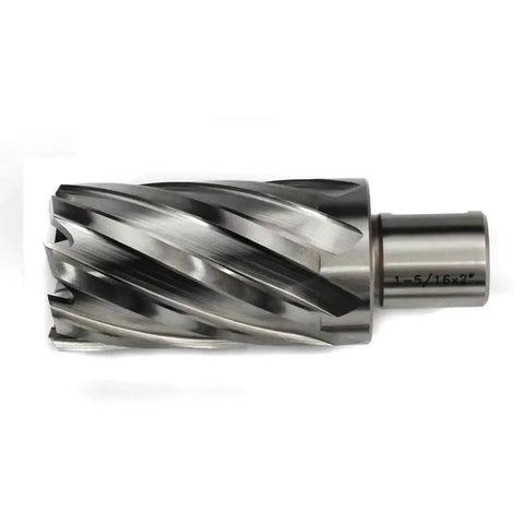 One And Five Sixteenth Inch Annular Cutter For Magnetic Drill Press With Two Inch Cutting Depth Three Quarter Inch Weldon Shank
