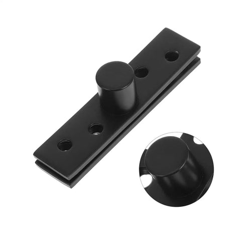 Black Hidden Door Pivot Hinges 2Pcs Rotating Stainless Steel Concealed Hardware for Cabinets and Secret Bookcases