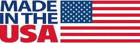 Text 'Made in the USA' next to the American flag.