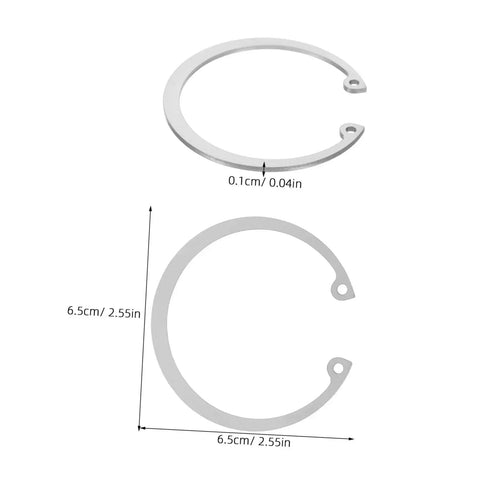 5 Piece Stainless Steel Snap Rings Kit Internal External Circlips Retaining Rings Assortment For DIY And Professional Use