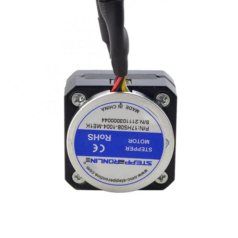 Ultra Slim Nema 17 Closed Loop Stepper Motor With Magnetic Encoder 1000PPR 4000CPR, rear view, connectors visible, for CNC and 3D printers