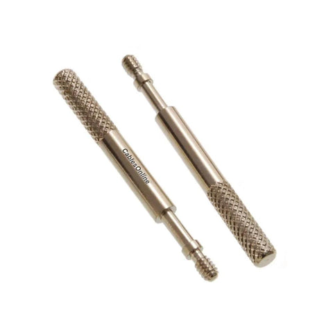 25 Pack Metal Thumb Screws For Parallel Serial DB9 DB25 VGA Connectors All Metal Construction Built Like A Tank Quick Install