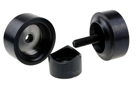1-5/8 Inch Dimple Die Punch And Flare Set HECPF4G for sheet metal in durable heat-treated steel black finish, side view