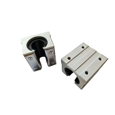 2 Pack SBR25UU Linear Bearing Blocks for 25mm Linear Guide Rails Aluminum Pillow Slide Units with Smooth Low Friction Motion