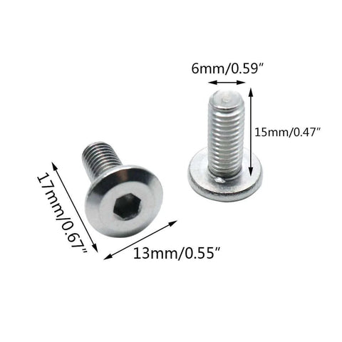 Stainless Steel M6x15mm Flat Head Hex Socket Cap Screws Countersunk Fasteners Pack Of 30, 304 Grade, Full Thread