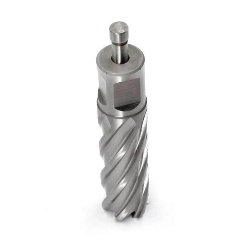Beefy Weldon Shank Annular Cutter Three Quarter Inch Shank With Thirteen Sixteenth Inch Diameter And Two Inch Cutting Depth For Magnetic Drill Press Slugger HSS Kit By JESTUOUS close-up view