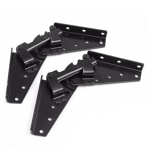 2Pcs 3 Position Adjustable Sofa Back Hinge for Sofa Bed and Furniture 230x70 Mm Black Finish 2mm Thick Hot Rolled Steel Easy Install Pair