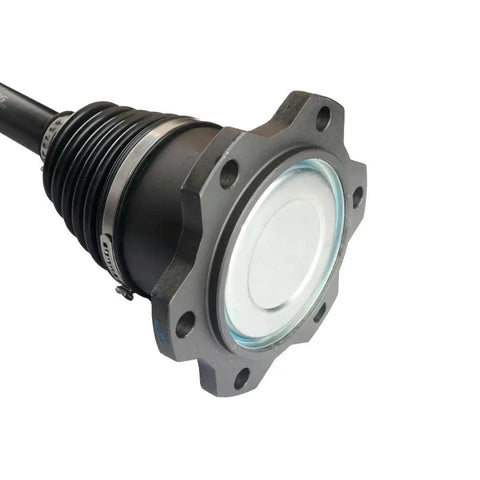 Front view of CV Axle Assembly for 1999-2006 Chevy Silverado 1500 Front Drive Shaft Replacement with Durable Neoprene Boot