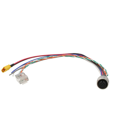 Livox Mid-360 LiDAR Sensor Cable For DJI With 1 To 3 Splitter, M12 Aviation 12-Pin Connector To RJ45 XT30 And Flying Leads