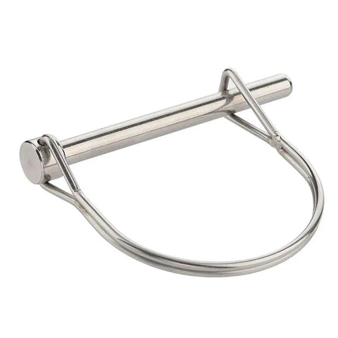 Two Pack Extended PTO Pins For Safety Coupler Locking Fit One Quarter Inch By Two And Three Quarter Inches Shafts Marine Grade 316 Stainless Steel