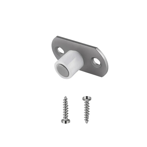 Heavy Duty Sliding Barn Door Floor Guide With Nylon Wheel 4 Pcs Pocket Door Bottom Guide Rollers Durable Floor Guide Bracket Metal Hardware With M4 Screws For Home Furniture Doors Closet