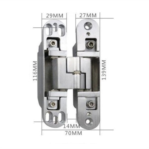 Concealed Zinc Alloy 180 Degree Hinge For Furniture Doors And Cabinets Invisible Door Hinge With Full Open Smooth Movement Durable Hidden Hardware