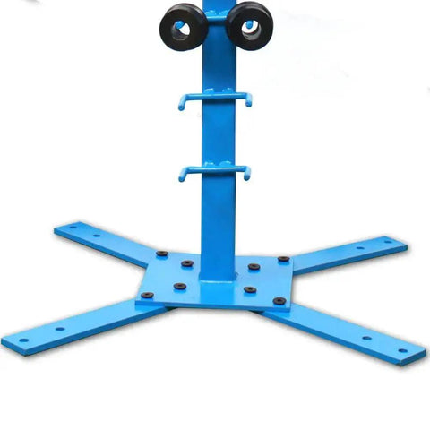 Pro Grade Bead Roller Kit For Sheet Metal With Gear Drive Manual Hand Crank Benchtop Bead Roller Bender stand base view