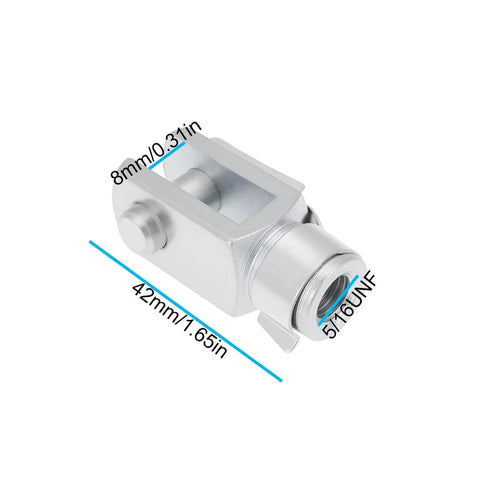 Heavy Duty Quick Release Clevis With Spring Pin For Air Cylinder Rods 5 16 UNF Right Hand Female Thread Universal Fitment