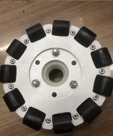 Mecanum Wheel Dual Wheel Omnidirectional 5 Inch Aluminum Alloy Hub For Robot DIY Toy Projects With Grippy Traction