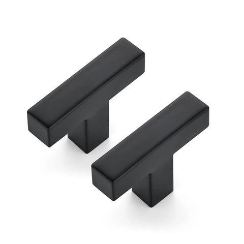 30 Pack 2 Inch Square Cabinet Pulls Matte Black Stainless Steel Kitchen Drawer Pulls Cupboard Handles in modern design
