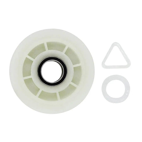 Dryer Idler Pulley Wheel Kit 2-Pack Replacement for 279640, sealed ball bearing metal pulley with tensioner parts.