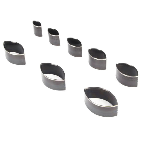 8 Piece Leather Punch Die Set With Hollow Cutters for fast shaping, featuring steel construction for jewelry and leather crafting.