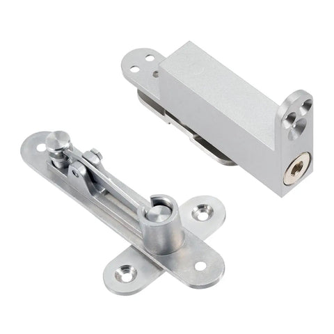 Heavy Duty Self Closing Door Pivot Hinges For Wood Doors With Hidden Pivot System Built To Last 360 Degree Shaft Stainless Steel Durable Hinge For Commercial And Home Use Color Silver