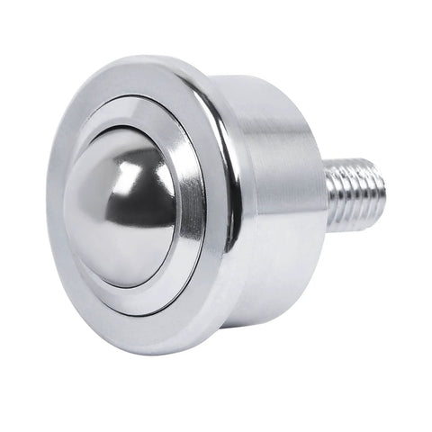 Roller Ball Transfer Bearing Casters 1 Inch Diameter M12 Ball Transfer Unit for heavy-duty transmission, stud mounted thread, bearing steel