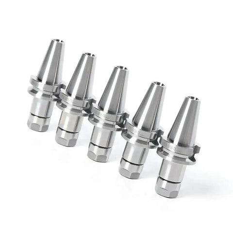 Five Piece BT30 ER16 Collet Chuck Tool Holder Set for CNC Mills and Drills, 2.76 Inch 70mm Shank, Cr40 Steel Construction
