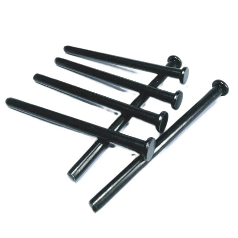 Six Pack 4 Inch Interior Door Hinge Pins For Replacement Doors With Oil Rubbed Bronze Finish And Black Color Option Includes Screws Easy Install Durable Steel Pins For Smooth Quiet Door Closing By ZDingTech